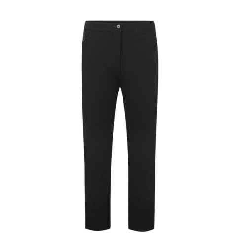 Black Senior Girls Slim Fit Trousers